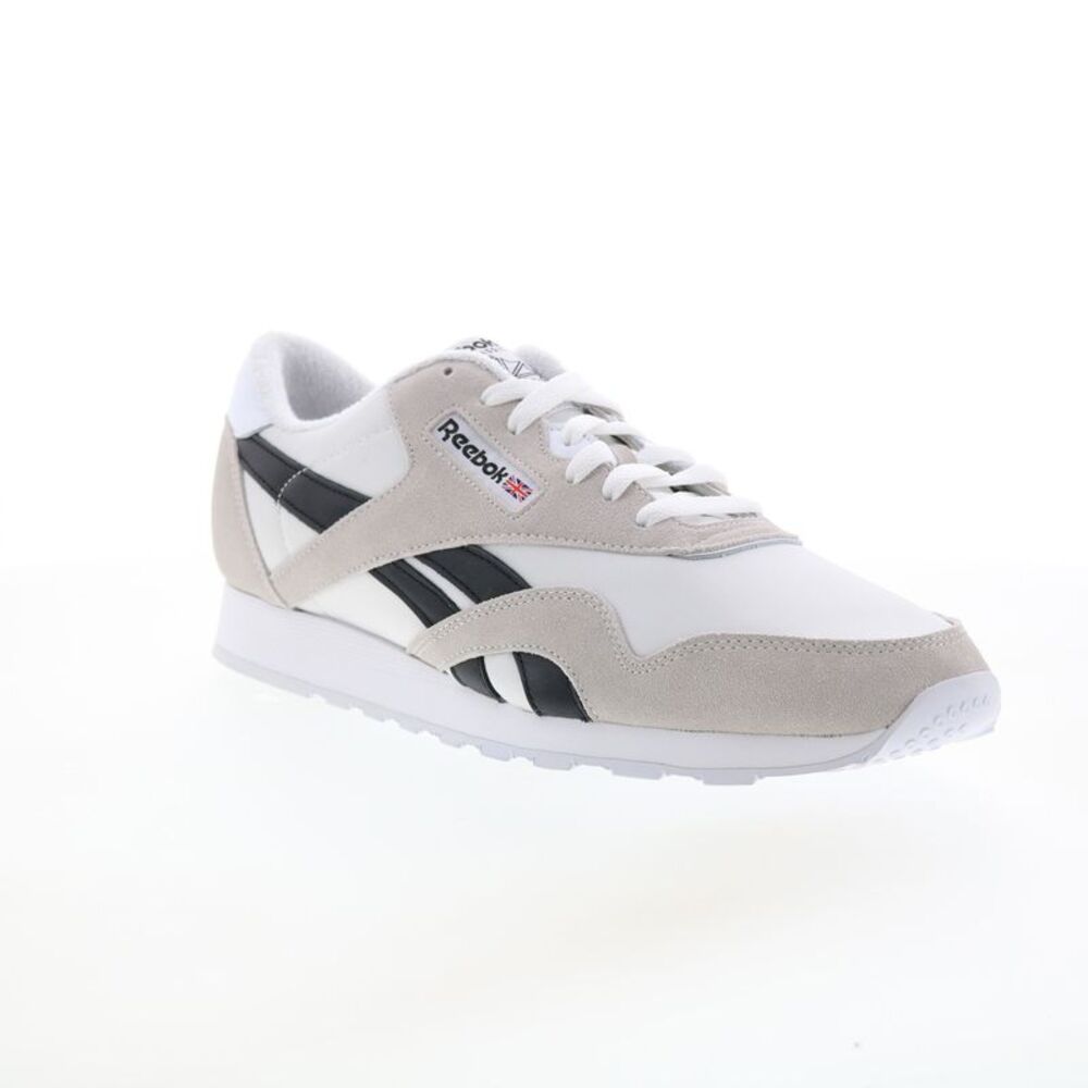 Reebok Mens Classic Nylon White Shoes (NWT) - Picture 2 of 7